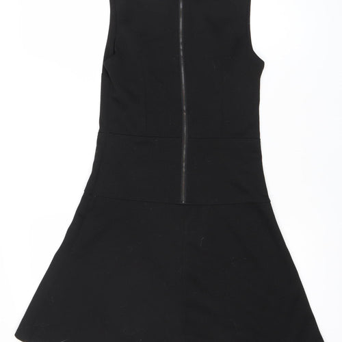 Stefano Bronzoni Women’s Black A-Line Sleeveless Knee Dress S