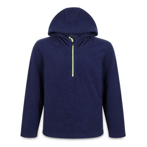 Mountain Warehouse Boys Blue Fleece Hoodie 13YRS 1/4 Zip Outdoor