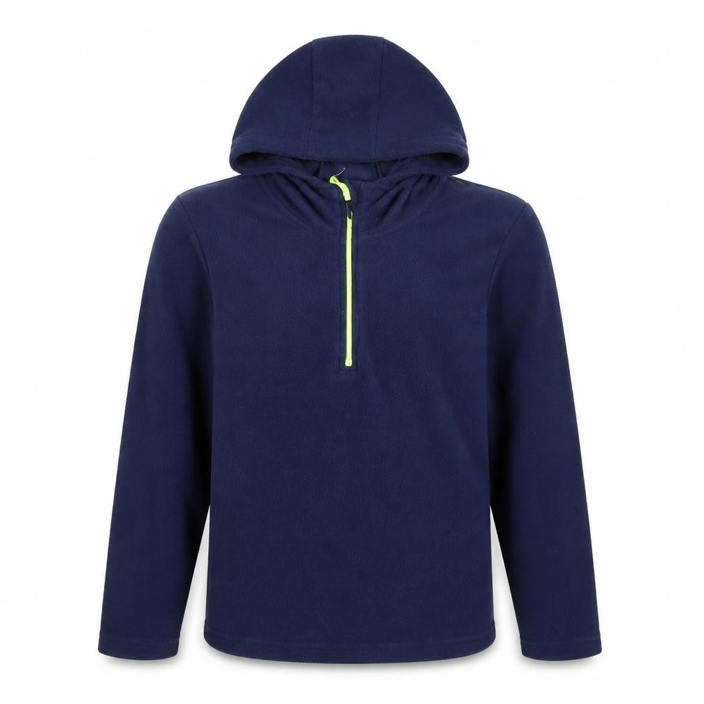Mountain Warehouse Boys Blue Fleece Hoodie 13YRS 1/4 Zip Outdoor