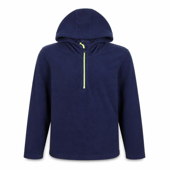Mountain Warehouse Boys Blue Fleece Hoodie 13YRS 1/4 Zip Outdoor