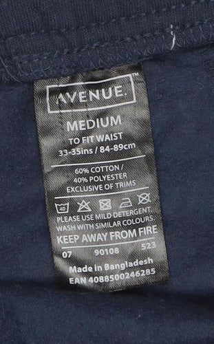 Avenue Men's Blue Jogger Trousers Medium 33-35in Waist Cotton Blend