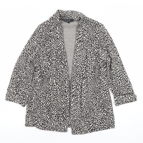 Candy Couture Girls Beige Animal Print Mid-Length Coat Age 12-13 Years