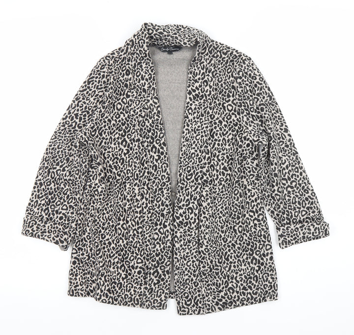Candy Couture Girls Beige Animal Print Mid-Length Coat Age 12-13 Years