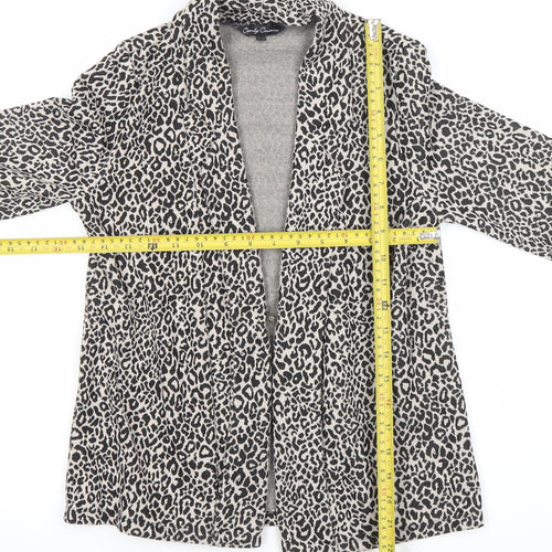 Candy Couture Girls Beige Animal Print Mid-Length Coat Age 12-13 Years