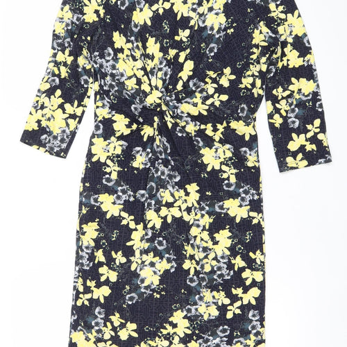 Marks and Spencer Women’s Multicoloured Floral Sheath Dress Size 12