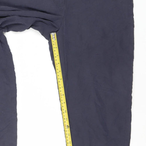 MNG Womens Blue Size 8 Suit Trousers Formal Workwear