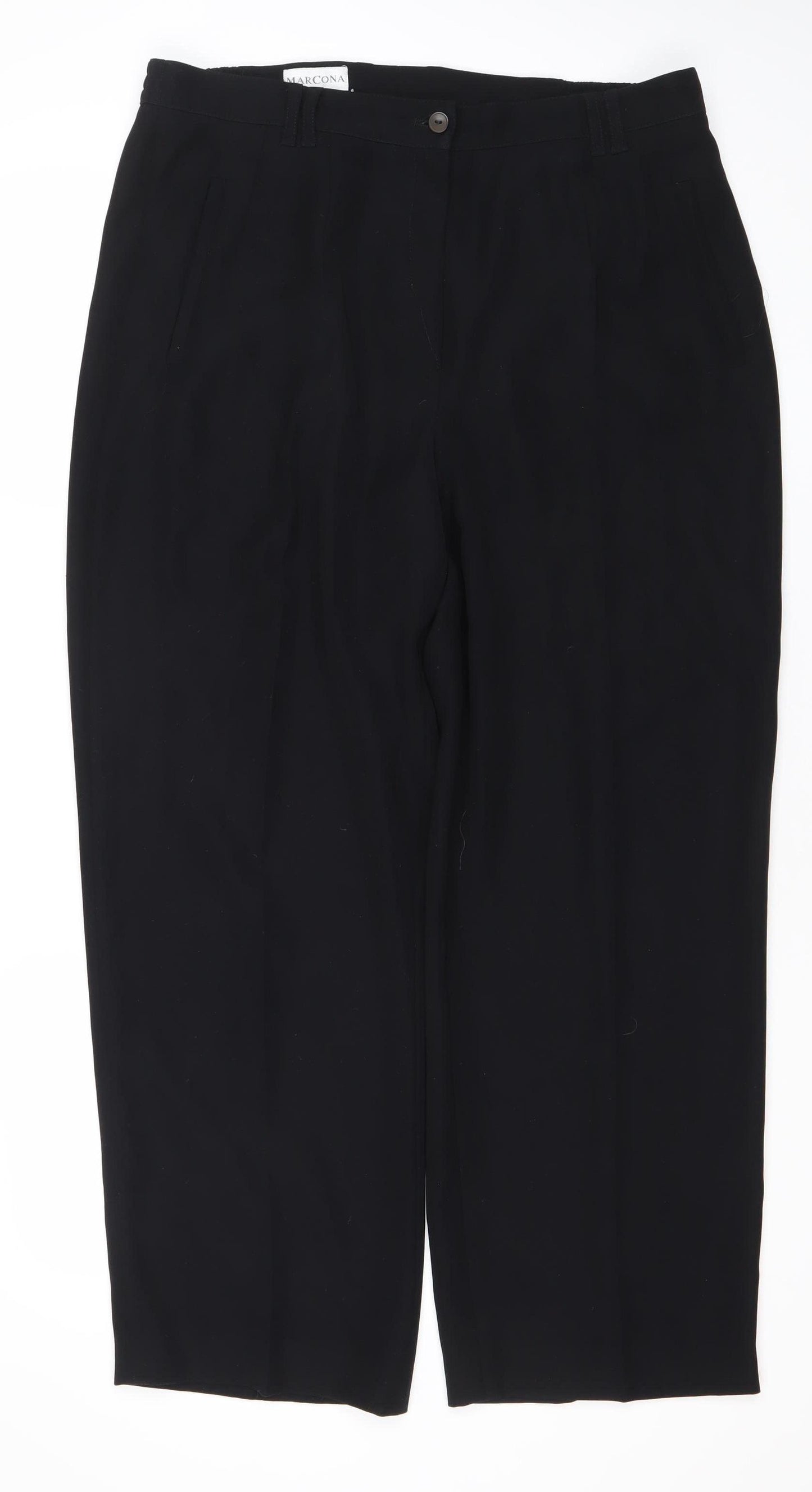 Marcona Women’s Black Size 14 Straight Leg Dress Pants