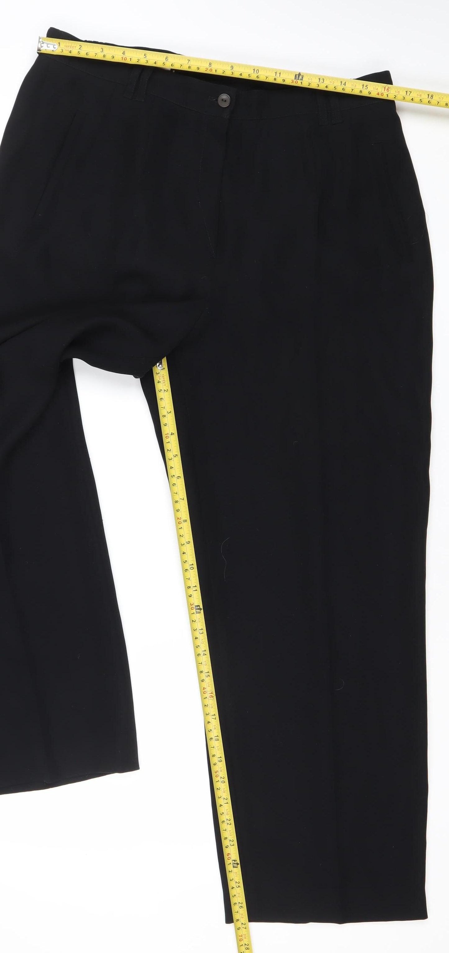 Marcona Women’s Black Size 14 Straight Leg Dress Pants