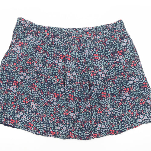 Brakeburn Womens Multicoloured Floral Cotton A-Line Skirt Size 20