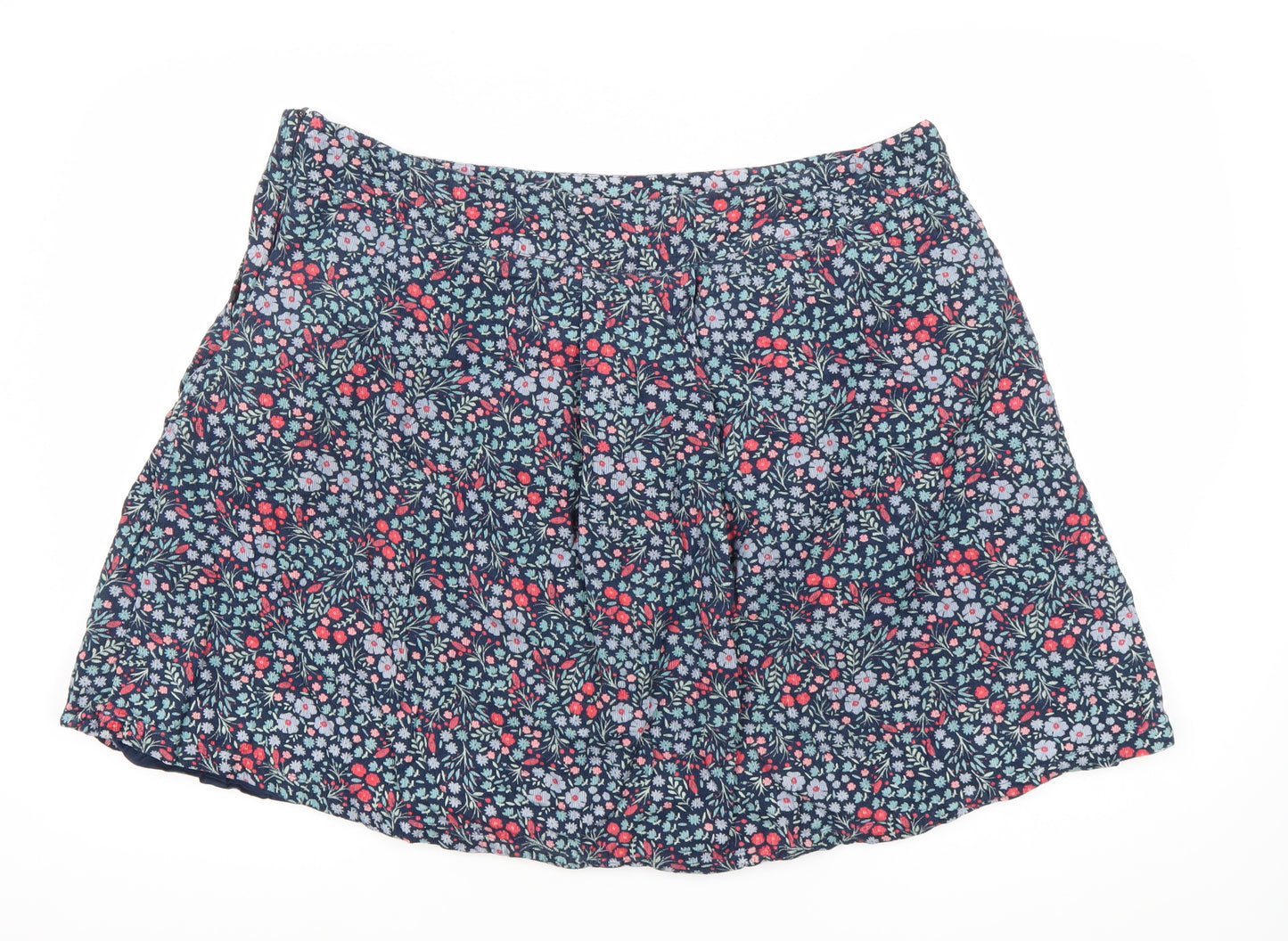 Brakeburn Womens Multicoloured Floral Cotton A-Line Skirt Size 20