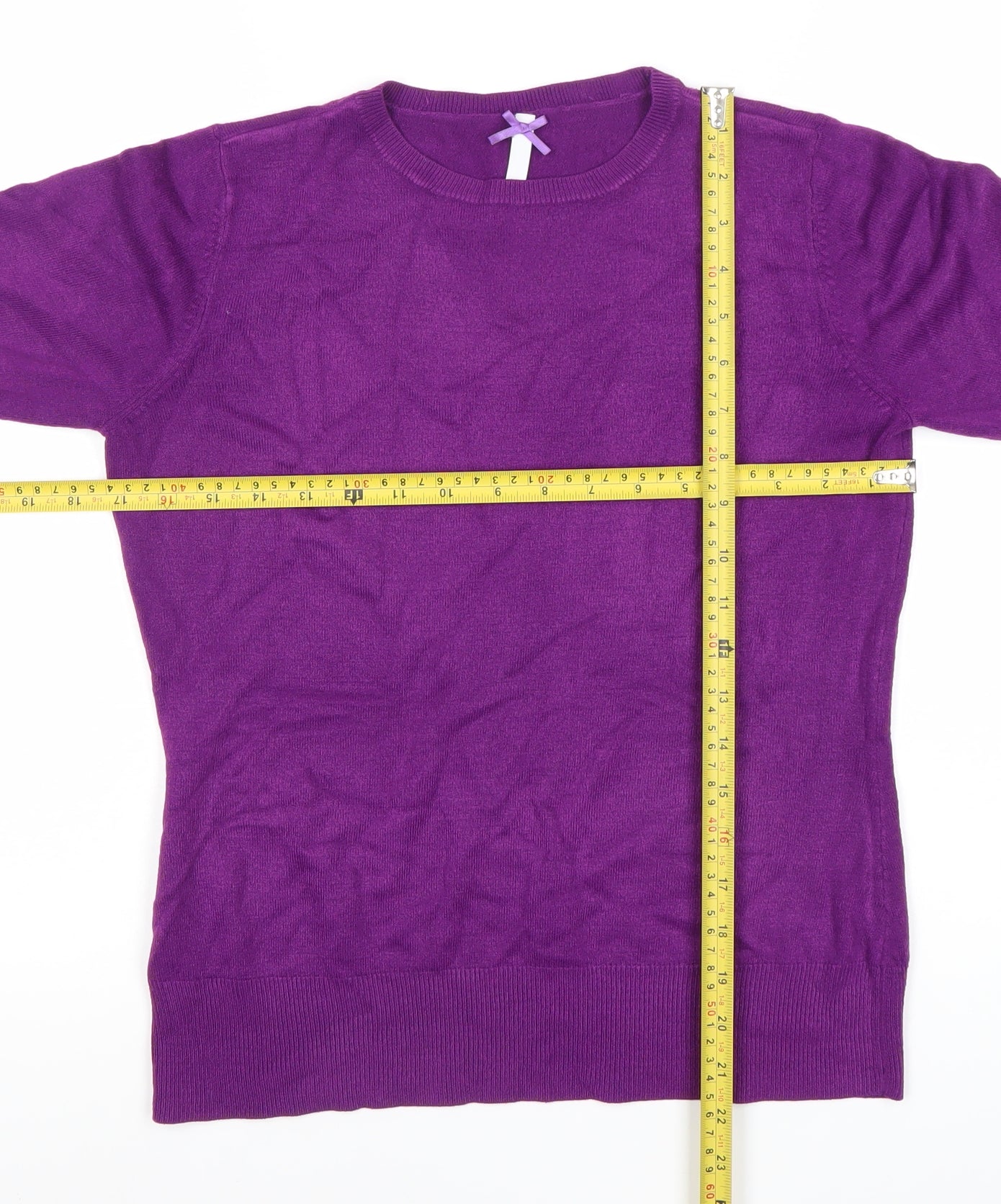 Papaya Women’s Purple Crew Neck Jumper Size 10 Long Sleeve Knit