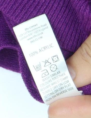 Papaya Women’s Purple Crew Neck Jumper Size 10 Long Sleeve Knit