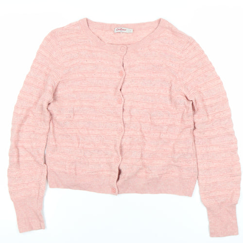 Cath Kidston Women’s Pink Wool Blend Cardigan Jumper Small