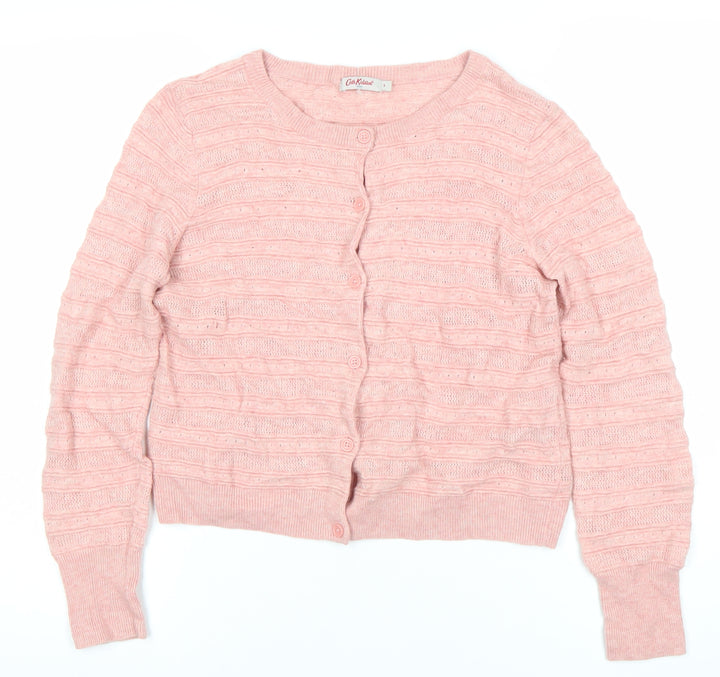 Cath Kidston Women’s Pink Wool Blend Cardigan Jumper Small