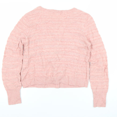 Cath Kidston Women’s Pink Wool Blend Cardigan Jumper Small