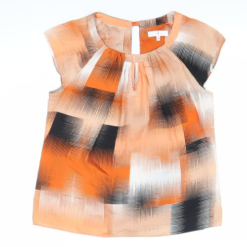Jasper Conran Womens Multicoloured Geometric Blouse Size 12 Sleeveless