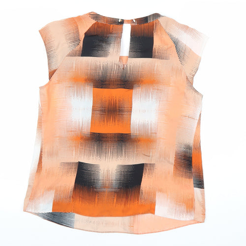 Jasper Conran Womens Multicoloured Geometric Blouse Size 12 Sleeveless