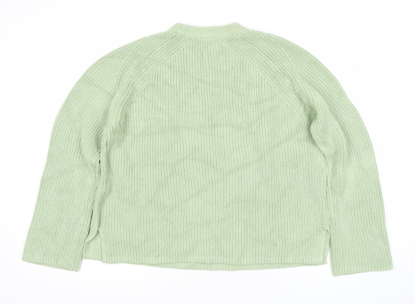 Marks and Spencer Women’s Green L Crew Neck Knit Jumper
