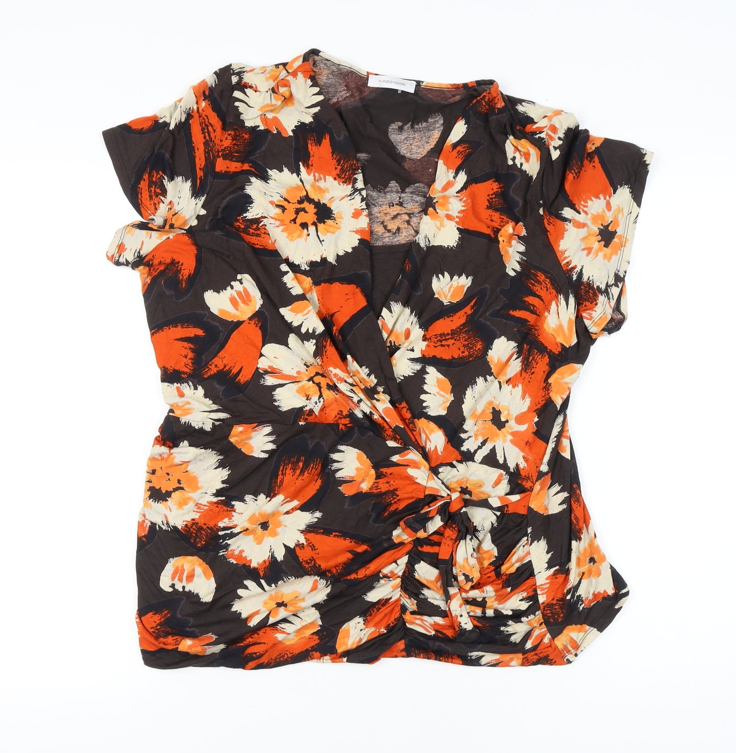 Windsmoor Women's Multicoloured XL Floral Wrap Blouse Top