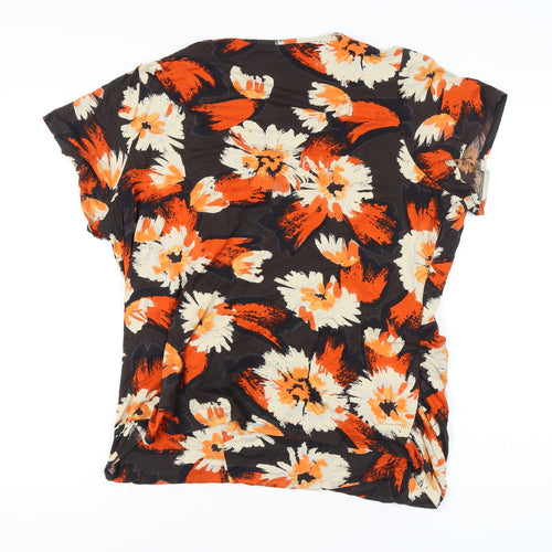 Windsmoor Women's Multicoloured XL Floral Wrap Blouse Top