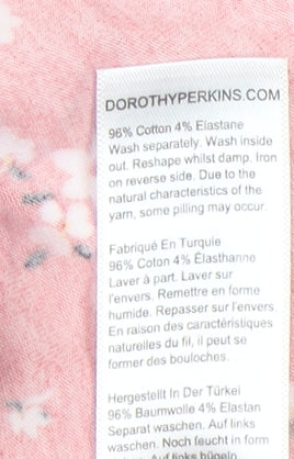 Dorothy Perkins Women Red Floral A-Line Scoop Neck Dress UK 12