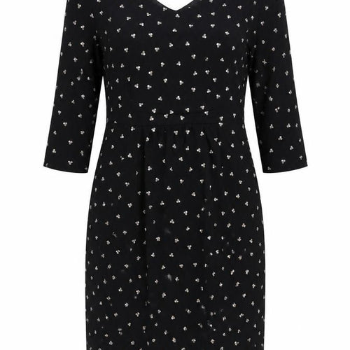 Séraphine Women Black Polka Dot Sheath Dress UK 10