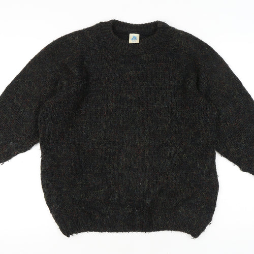 Top Lady Women’s Black Chunky Knit Pullover Jumper Size 20