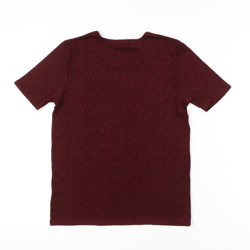 Holmewood Women Red T-Shirt Size 14 Short Sleeve Stretch