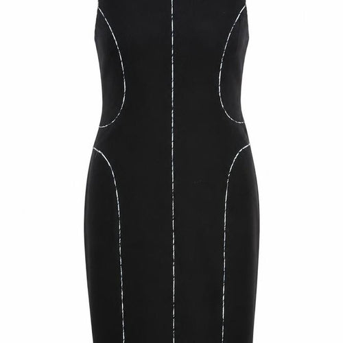 Damsel in a Dress Womens Black Size 16 Sheath Knee Length Zip Back