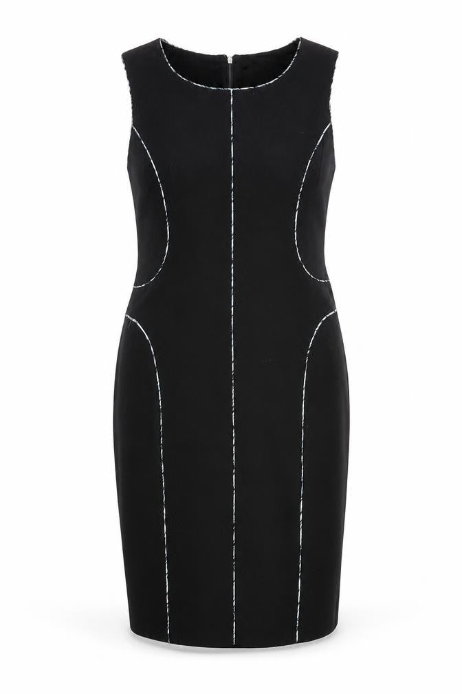 Damsel in a Dress Womens Black Size 16 Sheath Knee Length Zip Back