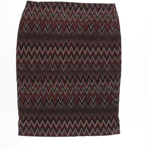 Jessica Women’s Multicoloured Size 12 Geometric Pencil Skirt