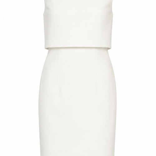 Miss Selfridge Women White UK 6 Sheath Knee Length Dress Cocktail