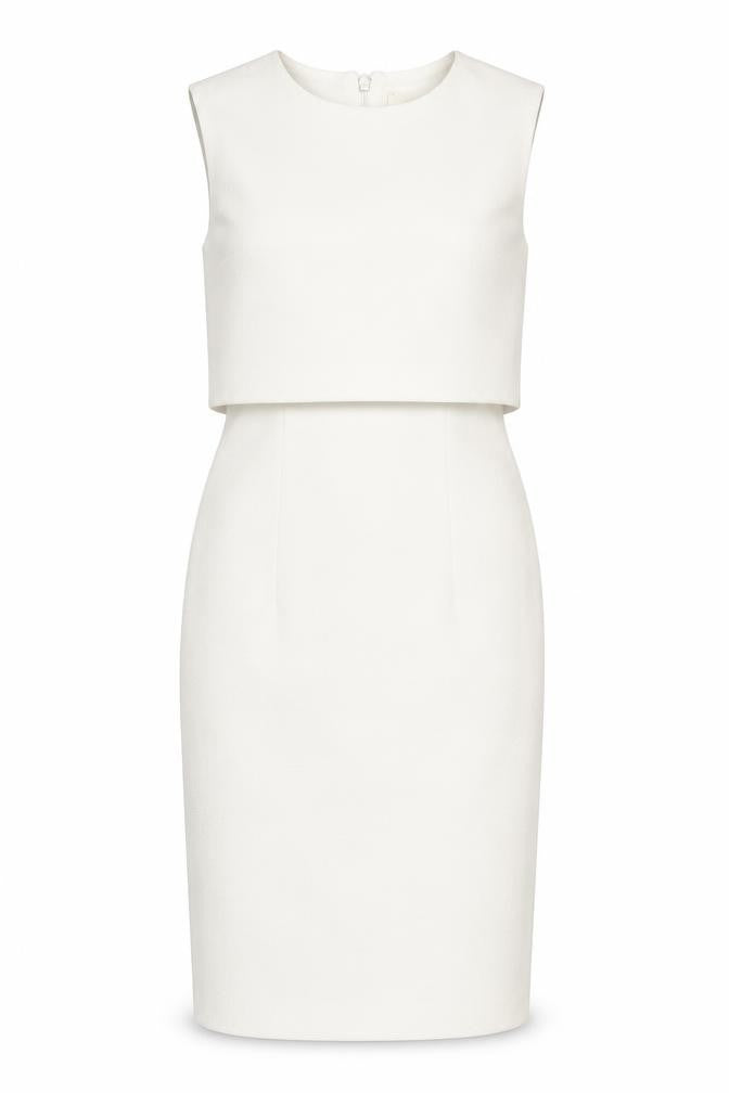 Miss Selfridge Women White UK 6 Sheath Knee Length Dress Cocktail