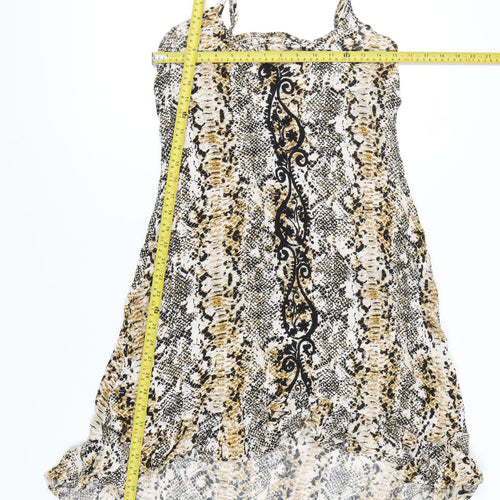 River Island Women’s Multicoloured Animal Print Slip Dress M