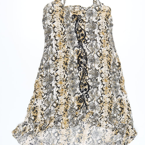 River Island Women’s Multicoloured Animal Print Slip Dress M