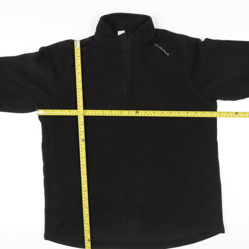 Decathlon Men’s Black Fleece Pullover Sweatshirt L High Neck