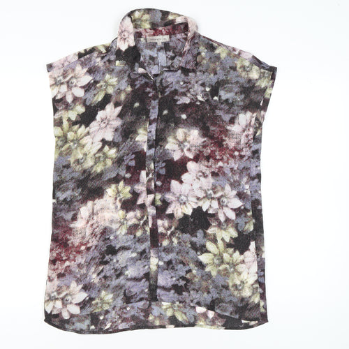 Amaryllis Womens Floral Blouse Size 12 Multicoloured Tunic Top