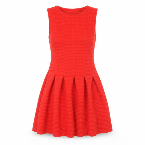 H&M Women’s Red XS Skater Dress Sleeveless Scoop Neck