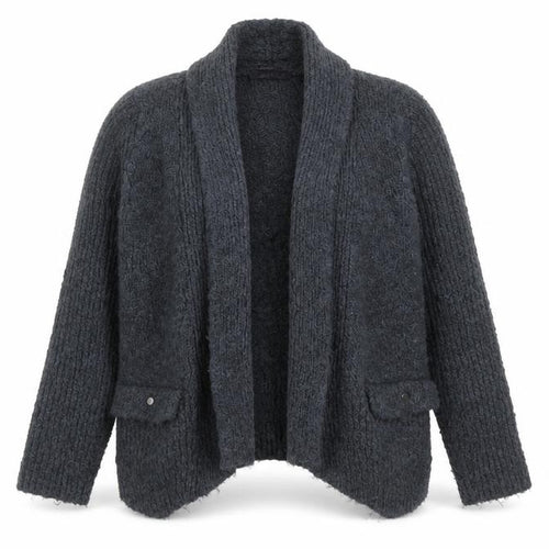 Marks and Spencer Womens Grey Chunky Knit Cardigan UK 12