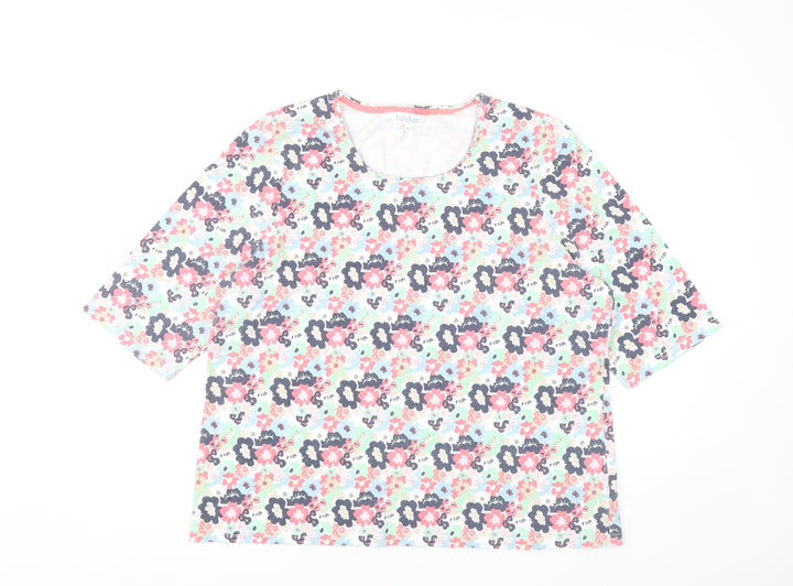 Tulchan Women’s Multicoloured Floral Jersey T-Shirt Size 20