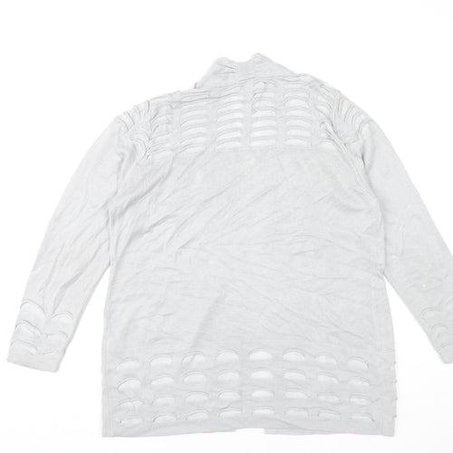 Marks and Spencer Women’s Grey Size 16 Open Knit Cardigan