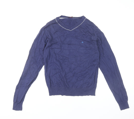 Paul Smith Boys Blue Cotton V-Neck Jumper 14 Years Pullover Knitwear