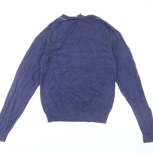 Paul Smith Boys Blue Cotton V-Neck Jumper 14 Years Pullover Knitwear