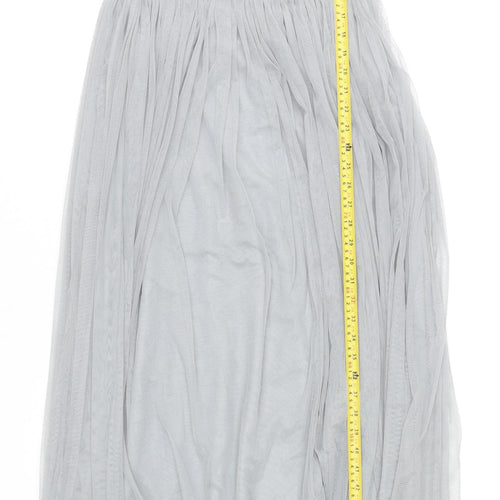 ASOS Women’s Grey Sequin Maxi One Shoulder Formal Dress Size 12