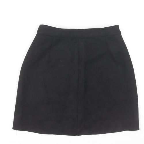 Bershka Women’s Black XS Short Pencil Skirt with Zip