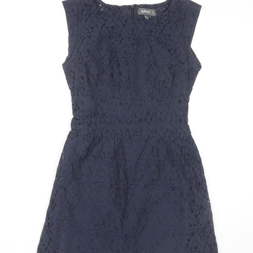 Apricot Women’s Blue Lace Sleeveless Sheath Party Dress Size S