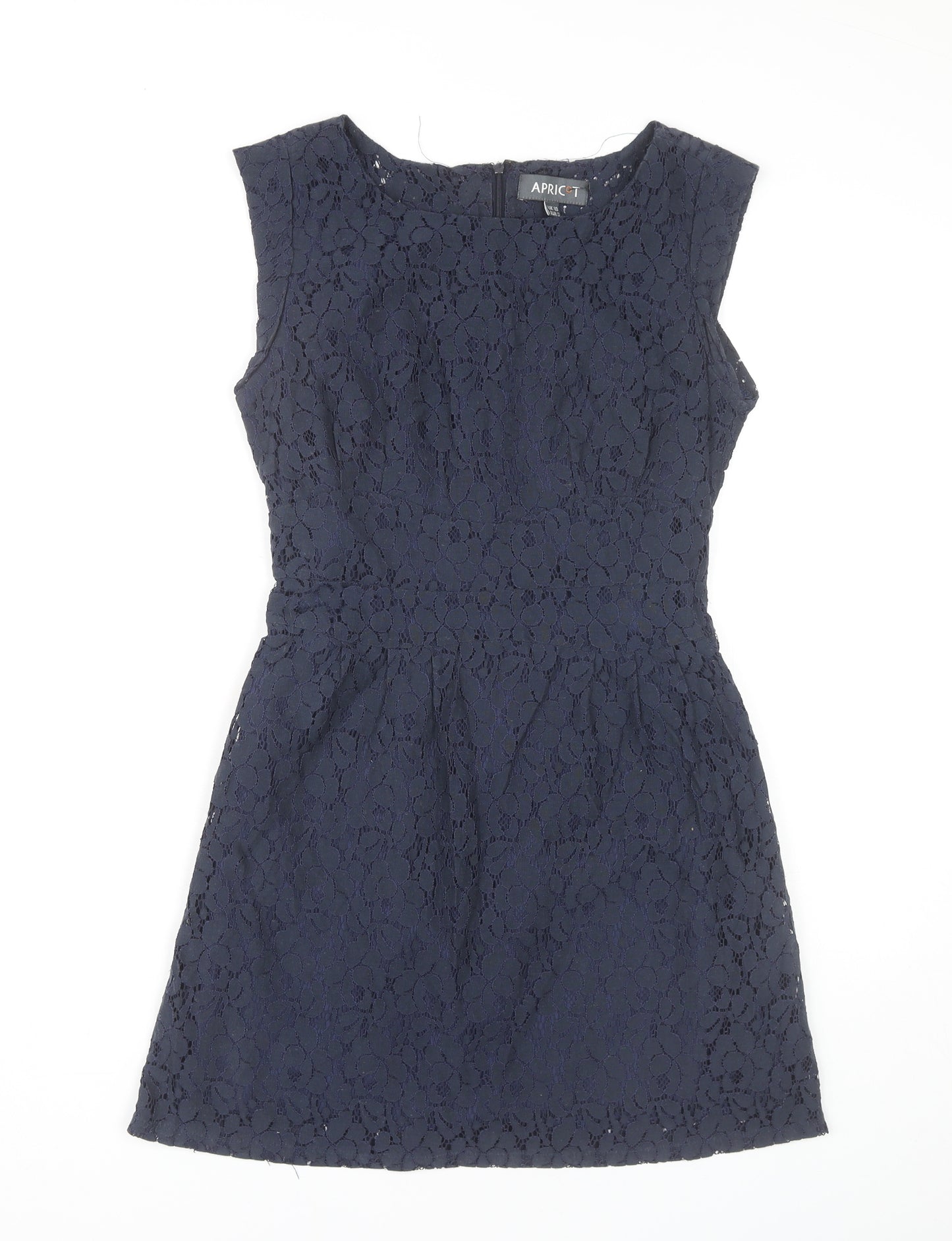 Apricot Women’s Blue Lace Sleeveless Sheath Party Dress Size S