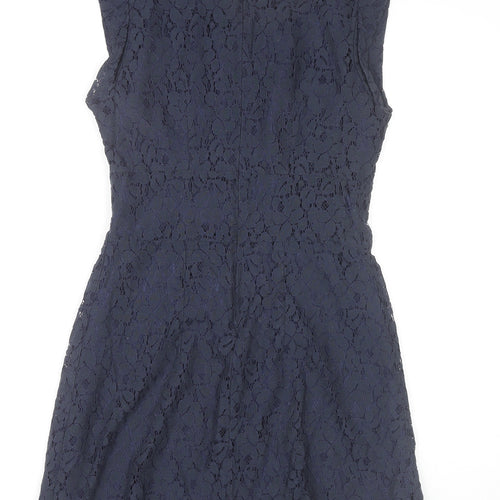 Apricot Women’s Blue Lace Sleeveless Sheath Party Dress Size S