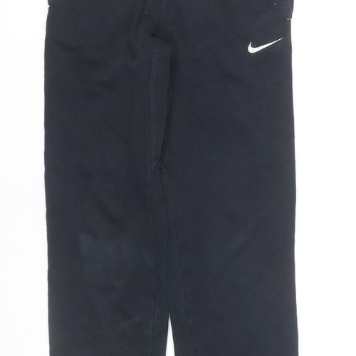 Nike Boys Black Sweatpants 10-12 Years Regular Fit Fleece Trousers