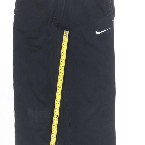 Nike Boys Black Sweatpants 10-12 Years Regular Fit Fleece Trousers